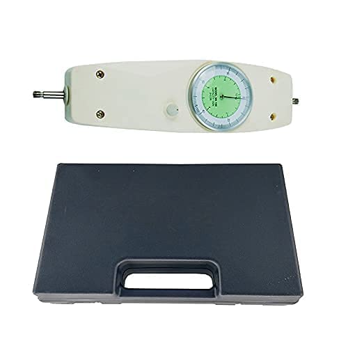 Push Pull Force Gauge Pointer Force Meter Detector Tester with Rod Journey 10mm Max Load 10KG 22Lb Load Graduation Value 0.1KG 0.1Lb