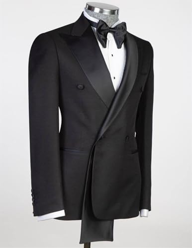 Men's Formal Wedding Tuxedo Jacket Slim Fit Double Breasted Peaked Lapel Blazer Jacket for Dinner, Party, Prom4