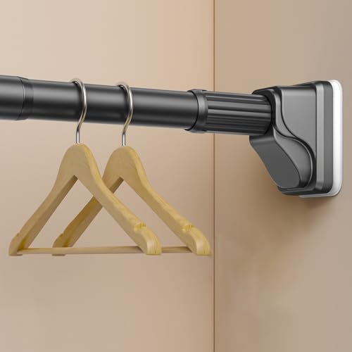 Tringle à rideau télescopique robuste et réglable, fixation ventouse ultra stable