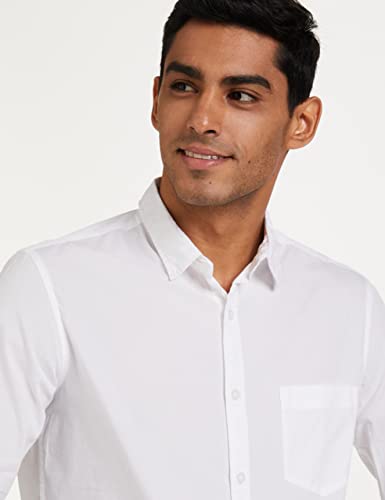 Amazon Brand - Symbol Men's Cotton Shirt | Casual | Plain | Full Sleeve | Summer-Regular Fit (Available in Plus Size) - Image 4