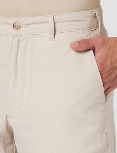 Image of Marks & Spencer Linen Mix Plain Regular Fit Shorts