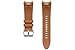 Samsung Hybrid Eco-Leather Band (S/M) ET-SHR95 für die Galaxy Watch6, Uhrenarmband, Original Armband, Lederimitat, Fluorkautschuk, klassischer Stil, sportlich, elegant, angenehmer Sitz, Camel