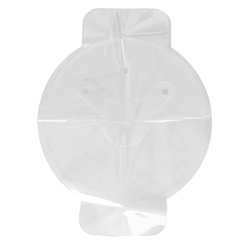 Gasa con Sello Torácico Ventilado, Gel de Silicona Sello Torácico de Ventilación Adhesivo de Emergencia, con Parte Redonda de 16 X 16 Cm, para Lesiones en el Tórax Abierto (Canal de 3 agujeros)