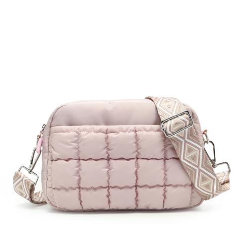 Image of Herald Small Puffer Nylon Quilted Crossbody Bags Handbag for Women