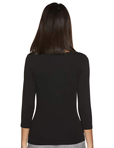 Image of Marks & Spencer Womens Solid Polyester Blend Crew Neck Relaxed Fit T Shirt