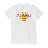 Hard Rock Cafe T-Shirt Unisex Medium White, 100% Cotton, Lightweight Short Sleeve Souvenir Gift Tee