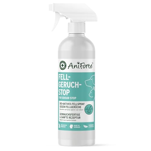 AniForte Fellgeruch-Stop Hund & Katze 200ml - Fellspray gegen Hundegeruch & Katzengeruch, Natürlicher Geruchsneutralisierer für Langhaar & Kurzhaar, Geruchsentferner bei Tiergerüchen