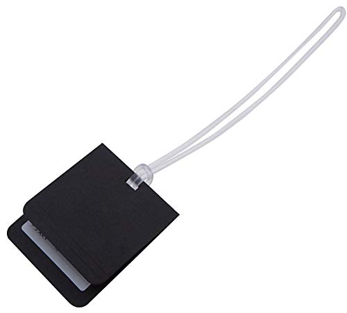 Mini Skater 6 Inch Premium Clear Plastic Travel Luggage Name Tag Loop Straps/Loops For Luggage Bag Id Tag,50Pcs #TOP2