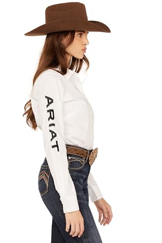 ARIAT Women's Boot Barn Exclusive Team Kirby Long Sleeve Button-Down Stretch Western Shirt White