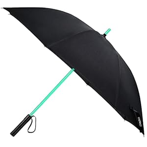 BESTKEE LED Umbrella – Lightsaber Laser Sword Light up Umbrella with 7 Color Changing On the Shaft/Built in Torch at…