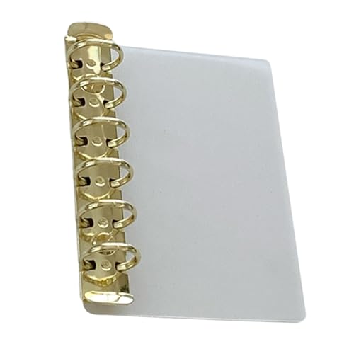 Clip de encuadernación ajustable con inserto de metal, bloque de separación recargable para agendas, planificadores, documentos de oficina, hojas sueltas laterales ajustables, clip de separación para