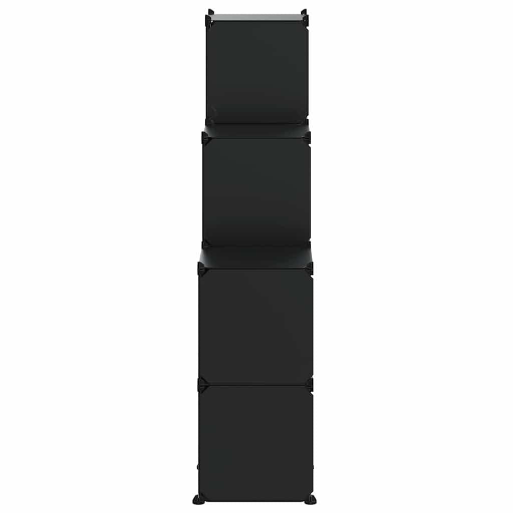 Armoire de rangement 9 Compartiments Polypropène Noir