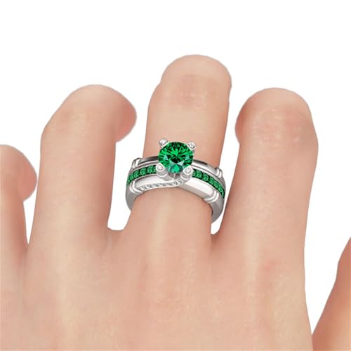 Image of Jeulia Diamond Band Rings for Women cz Sterling Silver Interchangeable Ring Sets Wedding Engagement Anniversary Promise Ring Bridal Sets