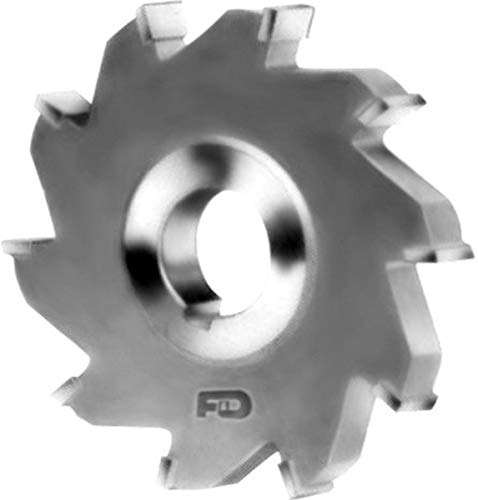 F&D Tool Company 12062-MC7242 Carbide Tipped Side Milling Cutter for Cast Iron, Malleable Iron, Brass, Copper, 1-1/4" Arbor Hole, 7" Diameter, 3/4 " Width of Face, 12 Number of Teeth #1