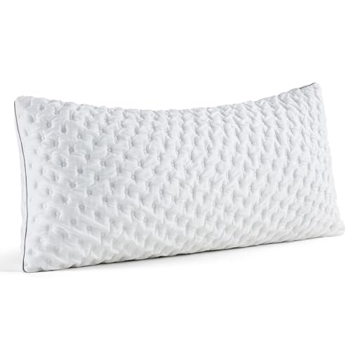 BedStory Memory Foam Kissen, höhenverstellbares Kopfkissen 40x80, geschreddertes Memory Foam Kissen, Öko-Tex zertifizierte Nackenstützkissen für Rücken- und Seitenschläfer, Bezug waschbar