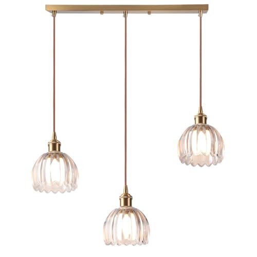 3 Lámparas colgantes de cristal flor vintage latón dorado araña sala de estar moderna iluminación de techo art deco interior colgante para comedor dormitorio cocina