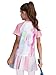 Yartina Girls Gradient Color Sports Outfit Short Sleeve T-shirt with Ruffled Skirt for Gym Dance Pink 13-14 Years