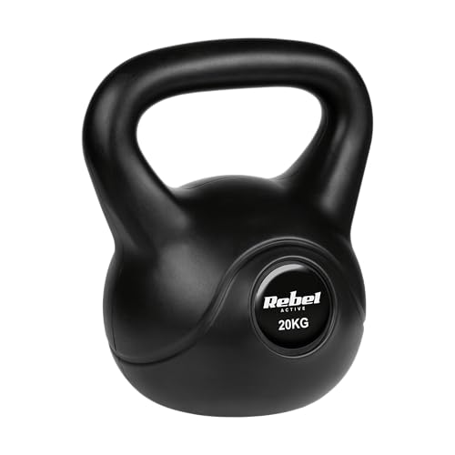 Kettlebell Bitume 20 kg Rebel RBA-2320 pour haltérophilie et cross-training