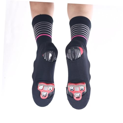 POPETPOP 1 par Cubiertas de Zapatos para Ciclismo para Hombre y Mujer Calientes para Montar al Aire Libre Compatible con Zapatos de Carretera y de Montaña Negro miniatura 3