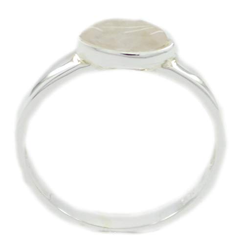 Bague en argent 925 massif et véritable quartz rose d'exception - 3
