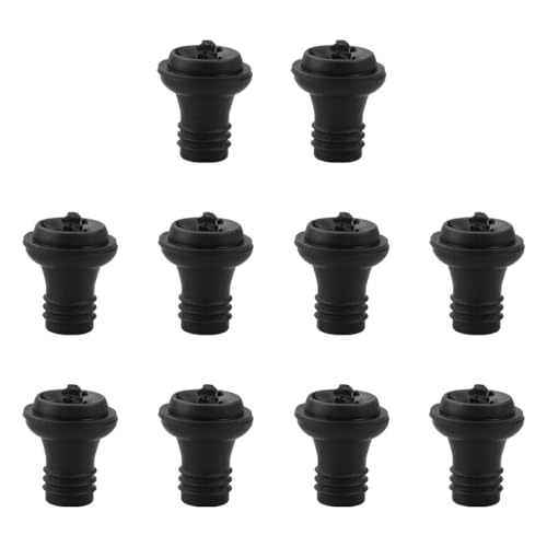 10PCS Wine Stoppers Vacuum Tabanzhe Reusable Wine Saver Preserver Silicone Bottle Sealer Compatible with Wines Saver Vacuum Pump for Keeping Wines Fresh