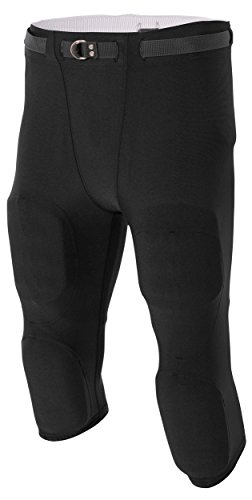 A4 Men'S Flyless Football Pant (Black) (XL)