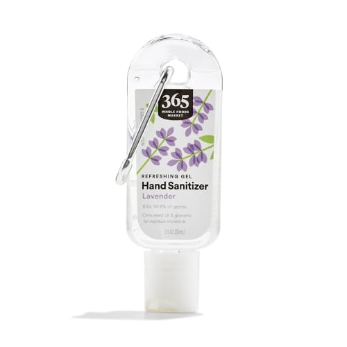 365 by Whole Foods Market, Gel Hand Sanitizer, Lavender, Made with Chia Seed Oil & Glycerin, 1 Fl Oz