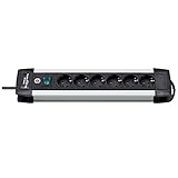 Interruptor Brennenstuhl 1391000016 Regleta, 230 V, Plata y Negro, 42 cm