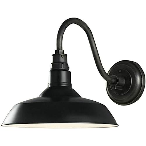 Applique murale en fer noir HAZARA luminaire extérieur étanche E27 de villa