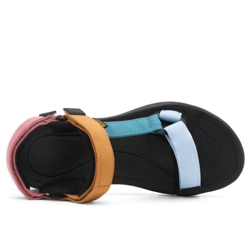 Image of Women's Hiking Sport Sandals Water Outdoor Athletic Shoes With Arch Support Adjustable Velcro Beach Shoes