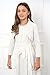BOLEROSE Girls 3/4 Sleeve Kids Formal Bolero (Off-White, 7-8 YRS)
