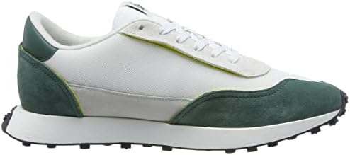 Diesel Men's Gymnastics Shoes Sneaker, White White Green, 9 US | Image 3