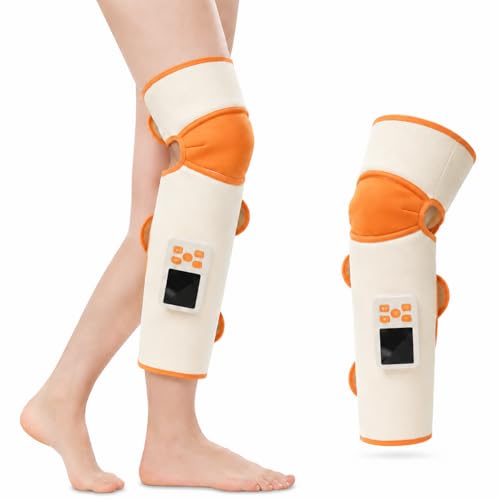 Cordless Leg Massager with Heat and Compression Air Compression Calf Massager with 3 Modes 3 Heat 6 Intensities Leg Compression Massager for Circulation and Pain Relief Swelling 1 pcs