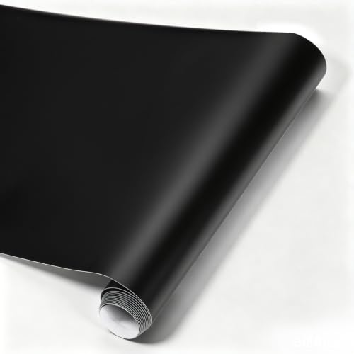 Image of Spurtar Vinyl Wrap for Cars Matte Black 1ft X 5ft Self-Adhesive Film | Air-Release, Automotive Interior Exterior Motorcycle DIY Detailing Sticker, Bubble Free, 1 Roll 30 X 150cm Vinyl Film
