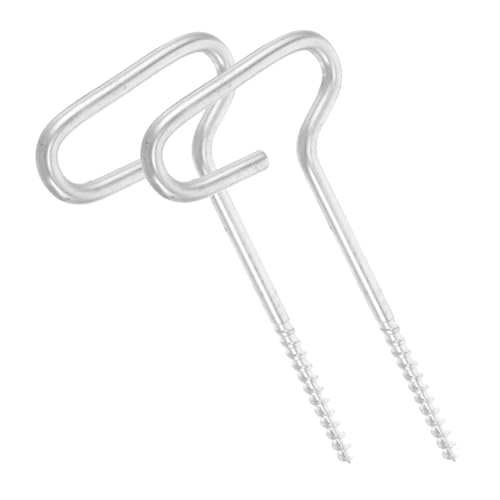 NAMOARLY 2pcs Ice Spikes Tent Spikes Anchors Heavy Duty Metal Stakes for Outdoor Activities