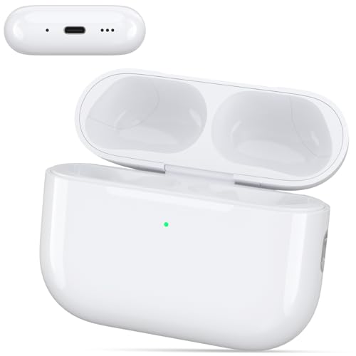 Image of 2026 Upgraded Wireless Charging Case Replacement | for AirPods Pro 3rd Generation | USB-C Port Airpods Pro 3 Charging Case Replacement | Bluetooth Pairing Sync Button | No Earbuds.