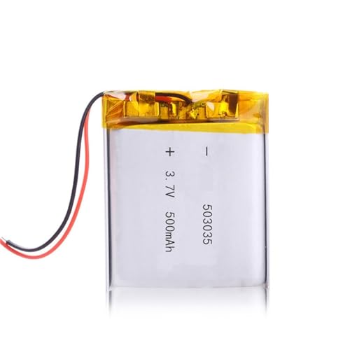 Batería 503035 500 mAh de 3,7 V recargable para mini altavoces y auriculares inalámbricos