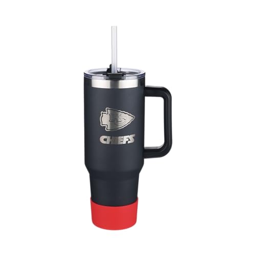Image of The Memory Company Officially Licensed NFL - Kansas City Chiefs 46oz Game Day Tumbler with Laser Engraved Team Logo