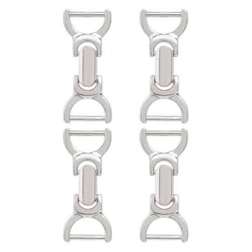 Boucles de fermeture double anneau en D en metal de 5,8x2,5 cm pour la creation de sacs