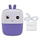 Kinder-Sofortbildkamera, 48M 1080P-Druckkamera mit Doppelkameras Vorne und Hinten, 2,4-Zoll-LCD-Bildschirm, Digitale Cartoon-Videokameras für Kleinkinder (Purple)