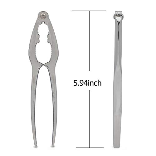 Zinc alloy Seafood Tools Nut Crackers Walnut Cracker Lobster Crab Walnut Opener Tool for Hazelnuts/Pecans/Peanuts