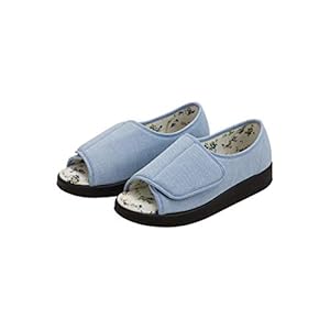 Silverts Diabetic Open-Toe Shoes for Women | Extra-Wide Non-Slip Comfortable Slippers for Elderly, Swelling, Sensitive Feet