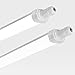 Luce LED Batten 5FT impermeabile con connettore integrato, 5FT 150cm 4950lm [Confezione da 2] Luce tubo integrata 45W IP65 6500K per capannoni officina magazzino fabbrica triproof striscia luce