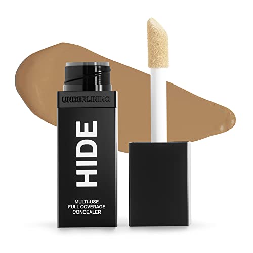 Hide Premium Liquid Multi-Use Concealer, See Shade Finder Below For Perfect Match, Large Bottle 0.5 Fl. Oz. - Full Coverage Concealer Makeup For Acne Dark Spots Dark Circles Hyperpigmentation And Blemishes Oil Free Concealer, Color For All Skin Types (Nude) #TOP7