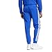 adidas Men's Essentials Warm-Up Tapered 3-Stripes Track Pants, Semi Lucid Blue/White