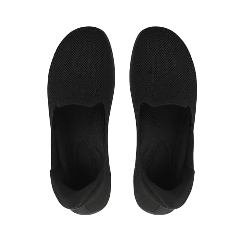 Image of KBZone Women's Wide Toe Box Slip on Flats Shoes Comfortable Round Toe Mesh Loafers Walking Shoes