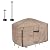 ULTCOVER Heavy Duty Rectangular Patio Table and Chair Cover 111L x 74W x 28H inch Bundle with Furniture Cover Support Pole
