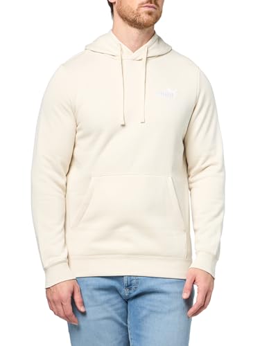 Image of PUMA Men's Essentials Small Logo Fleece Hoodie, Alpine Snow AH25, Large