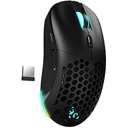 Sensores Magneticos Inalambricos Newskill Arakne Elite Ratón Gaming Inalámbrico, Receptor Nano 2,4GHz, Iluminación RGB Personalizable, Sensor Óptico, 16000 DPI, 9 Botones Programables, Botones Laterales y Cubierta Modular, Negro