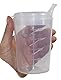 Medi-Inn+ Schnabelbecher Schnabeltasse Trinkbecher Transparent Öffnung 4 x 4 mm | praktisches Set: 3 Stück
